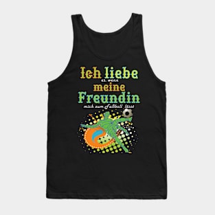 Ich liebe meine Freundin Fußball Tank Top